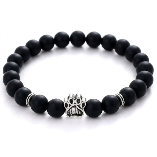 Zapestnica Črni diamant s pasjo tačko